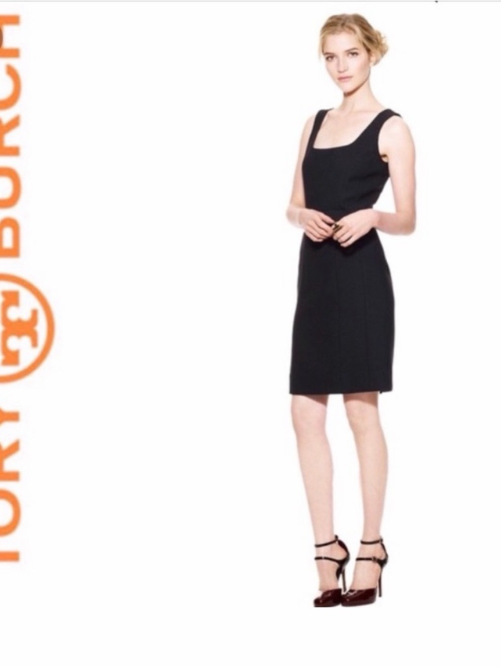 Tory Burch Black Sleeveless Sheath Dress - Size 8